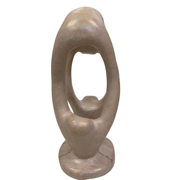 Soapstone Sculpture from Kenya Helping Hands 5.5"T x 3"W - Picture 2 of 8